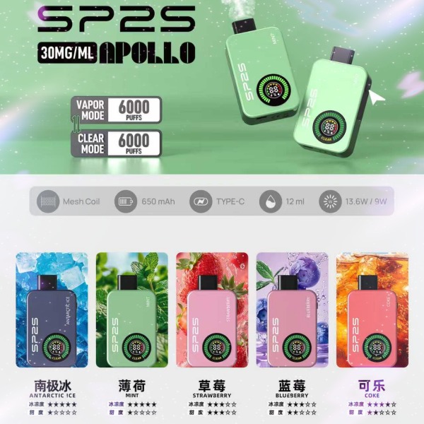 SP2S12000口 拋棄式電子煙 SP2S電子煙 線上購買